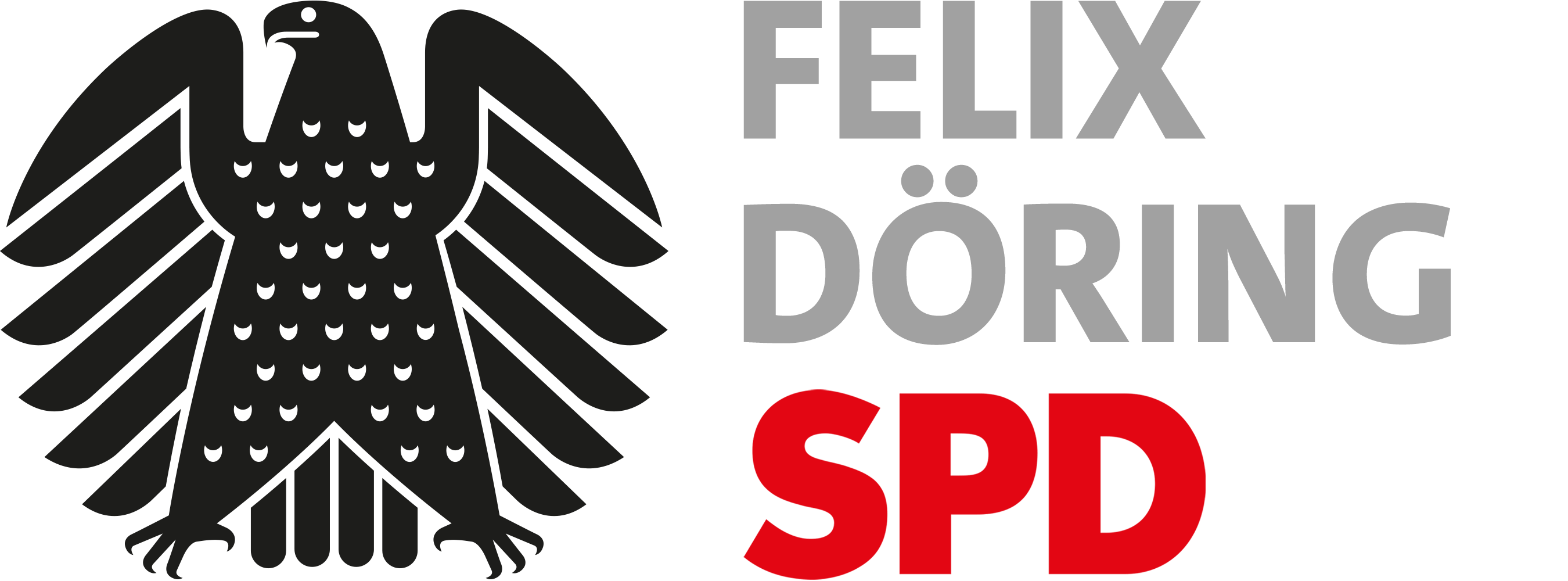 Logo des Bundestags mit der Aufschrift ,,Felix Döring SPD''